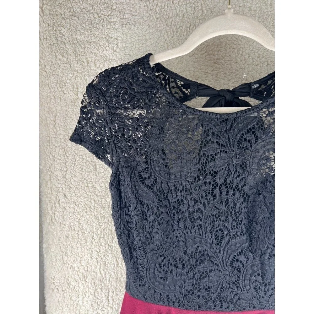 B. Darlin Dress‎ Womens Whimsigoth Size 9 Juniors Lace Cap Sleeve Fit & Flare